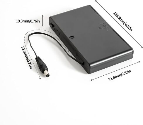 4-AA Battery Holder with 5V USB Port, Portable Power Supply for LED Strip Lights and DIY Electronics Projects in Saudi Arabia