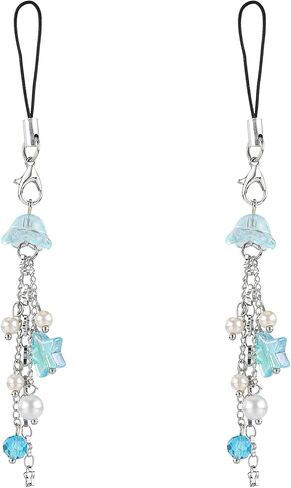 Ornaland 2 PCS Charm Charm Strap Y2K سلسلة سحر الهاتف لطيف للاشتعال على حذائب المفاتيح كاميرات محفظة قلادة الديكور in Kuwait
