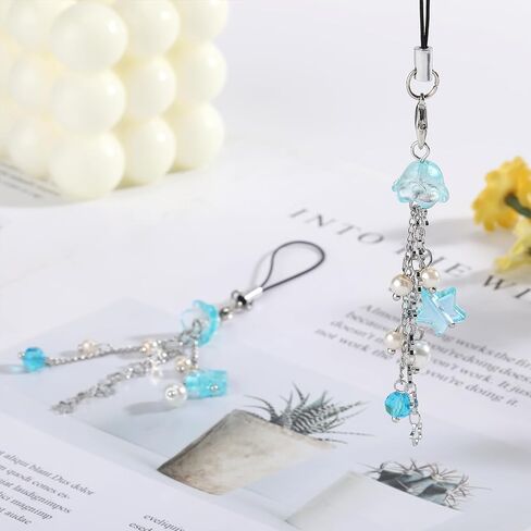 Ornaland 2 PCS Charm Charm Strap Y2K سلسلة سحر الهاتف لطيف للاشتعال على حذائب المفاتيح كاميرات محفظة قلادة الديكور in Kuwait