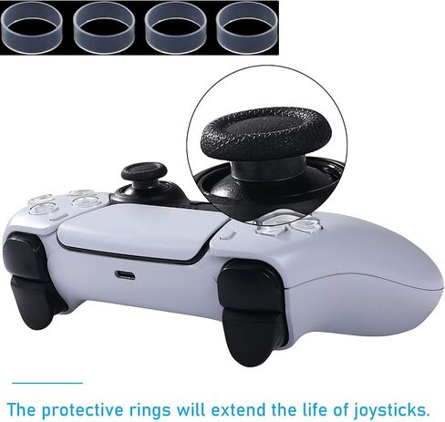 Ikpek 4 Pack Joysticks for DualSense PS5 TMR Electromagnetic Joystick Replacement for Sony PlayStation 5 PS5 Controller Anti-Drift Sticks with Repair Accessories Parts in Saudi Arabia