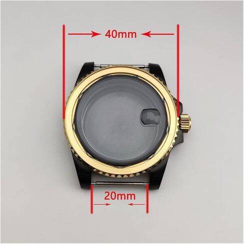 NH35 Case 40mm Watch Case Add Add Ceramic Bezel Fit NH35 NH36 Movement Case (No.6) in Kuwait