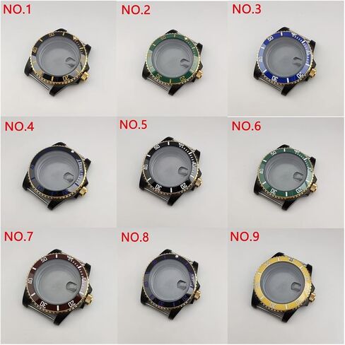NH35 Case 40mm Watch Case Add Add Ceramic Bezel Fit NH35 NH36 Movement Case (No.6) in Kuwait