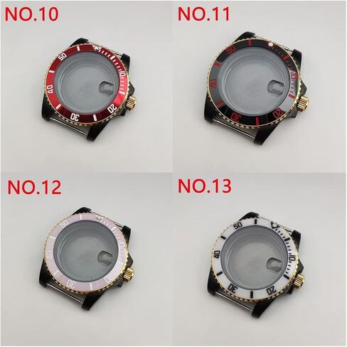 NH35 Case 40mm Watch Case Add Add Ceramic Bezel Fit NH35 NH36 Movement Case (No.6) in Kuwait