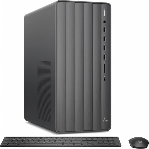 HP Envy Desktop Tower PC, 14th Gen Intel i7-14700(20-Core, Up to 5.4GHz), 64 GB RAM, 2 TB SSD, Intel UHD Graphics 770, Wi-Fi 6, Windows 11 Pro, Microsoft Office Pro Lifetime License, TE01-5002 in Kuwait