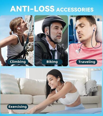 1 Pack AirPod Strap with Magnetic,AirPod Lanyard Anti-Lost Cord for Sports Anti-Loss,Air Pods Accessories Compatible with AirPods 4 Case 2024, Air Pod Pro 2nd/1st, 3,2/1- White in Kuwait