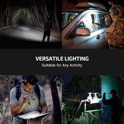 مصباح يدوي تكتيكي قابل لإعادة الشحن بقوة 2300 لومن من OLIGHT Warrior 3S، ضوء ساطع LED مدمج مزدوج المفاتيح مع مستشعر القرب، مدعوم ببطارية مخصصة للطوارئ وEDC والبحث (OD Green) in Kuwait