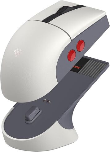 8Bitdo Retro R8 Mouse with Charging Dock, PAW 3395 Optical Sensor DPI 26K, 4K Polling Rate, Programmable Buttons, Kailh Sword GM X Micro Switches, Ambidextrous - N Edition in Saudi Arabia