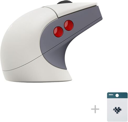 8Bitdo Retro R8 Mouse with Charging Dock, PAW 3395 Optical Sensor DPI 26K, 4K Polling Rate, Programmable Buttons, Kailh Sword GM X Micro Switches, Ambidextrous - N Edition in Saudi Arabia