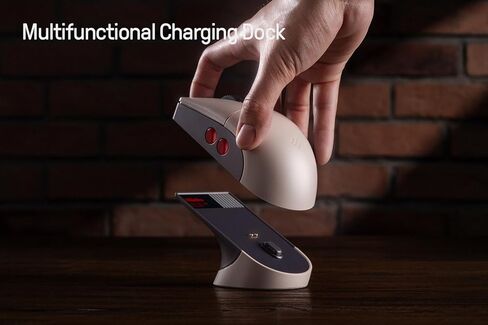 8Bitdo Retro R8 Mouse with Charging Dock, PAW 3395 Optical Sensor DPI 26K, 4K Polling Rate, Programmable Buttons, Kailh Sword GM X Micro Switches, Ambidextrous - N Edition in Saudi Arabia