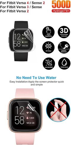 فيلم هيدروجيل شفاف (8pcs) لـ Fitbit Inspire 3 Inspire3 Soft TPU Screen Protector Ultra-Thin ، Touch Assitive ، in Kuwait