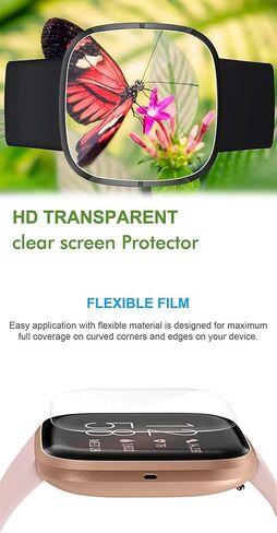 فيلم هيدروجيل شفاف (8pcs) لـ Fitbit Inspire 3 Inspire3 Soft TPU Screen Protector Ultra-Thin ، Touch Assitive ، in Kuwait