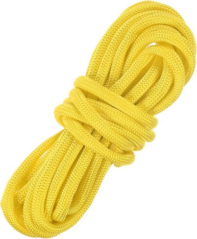4 mm 102FT Guyline Camping Paracord [1PCS] - Guy Lines Ultralight Thin Cord Rope 7 Strands Paracord 550LB Use for Camping Tents & Tarps & Hiking - [Yellow] in Kuwait