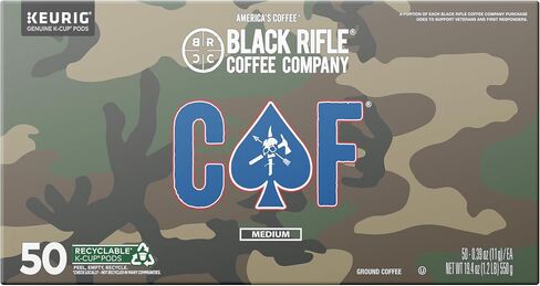 Black Rifle Coffee Company CAF, Medium Roast Coffee Pods with 2X the Caffeine, 32 Single Serve Coffee Pods in Saudi Arabia