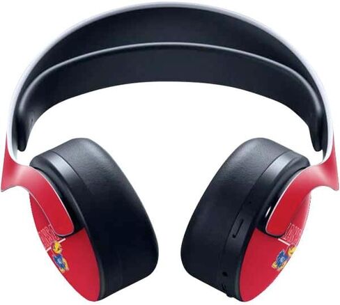 Skinit Decal Gaming Skin Compatible with Pulse 3D Wireless Headset for PS5 - Officially Licensed University of Kansas Jayhawks Established 1865 Design in Saudi Arabia