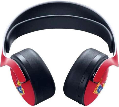 Skinit Decal Gaming Skin Compatible with Pulse 3D Wireless Headset for PS5 - Officially Licensed University of Kansas Jayhawks Established 1865 Design in Saudi Arabia