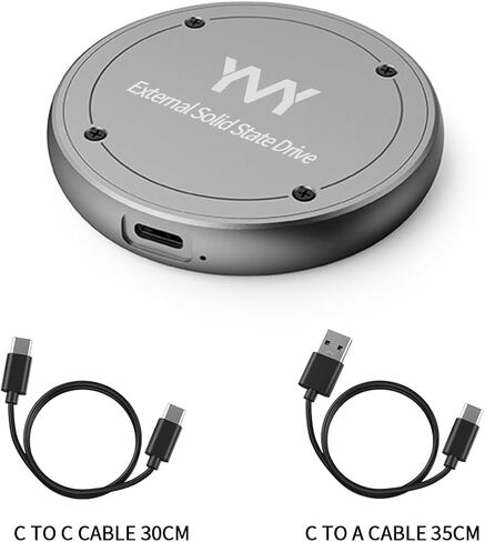 1TB External SSD, 10Gbps Ultra Speed Magnetic External Solid State Drive, USB C Portable SSD for Storage and Backup Compatible with Laptop, Mac, TV, iPhone 15 Pro, Type C Smartphones etc in Kuwait