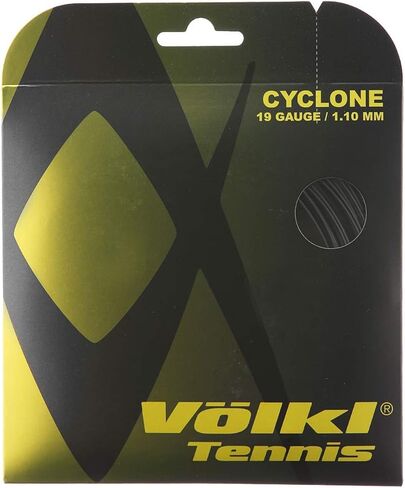 Volkl Cyclone | Tennis Racquet String | Spin & Control | Ten-Sided co-Polymer (Black, 17, Reel) in Saudi Arabia