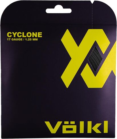 Volkl Cyclone | Tennis Racquet String | Spin & Control | Ten-Sided co-Polymer (Black, 17, Reel) in Saudi Arabia