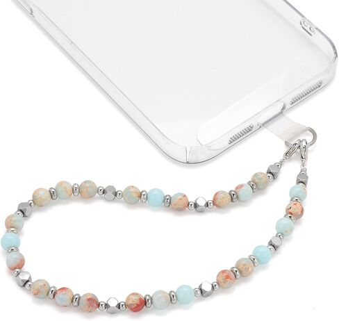 Raicegs Beaded Phone Charm Wrist Strap Bracelet Strap Hands-Free Phone Chain Wristlet DetachableLanyard Accessories for Women in Saudi Arabia