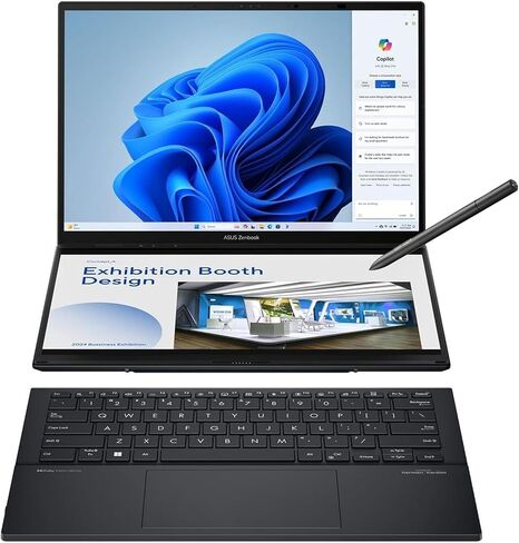 Mavark New Zenbook Duo Dual 14 "3K OLED Touch Screen Laptop Intel Ultra 9 285H Stylus Pen 2 Years CPS Win 11 Pro Ux8406CA-PS99T (Ultra 9 | 4TB SSD | 32GB RAM) in Kuwait