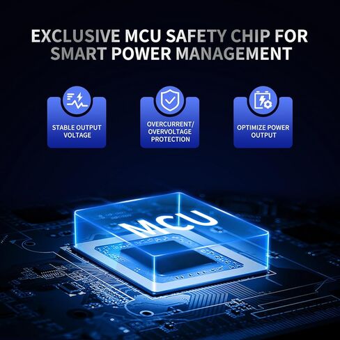 DC 24V to 12V 30A 360W Step Down Converter with LED Display, MCU Safety Chip, with Connector Waterproof Power Supply for Car, Truck, Boat in Kuwait