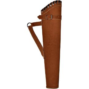 Arrow Hip Quiver | Genuine Suede Leather Arrow Holder | Traditional Handmade Quiver for Hunting & Archery Sports | Lightweight & Comfortable | Brown