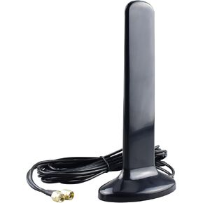 2x2 MIMO 3G/4G/LTE/5G Universal Wide Band Attenna 12DBI Dual SMA Male Male Cable (2m/6.56ft) قاعدة مغناطيسية ضعيفة 700-5900MHz هوائي مجد