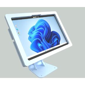 TABcare Anti-Theft Acrylic Case with 360 Rotate 180 Swivel Metal Desktop Stand for MS Surface GO 1/2/3/4 Tablet (Black)