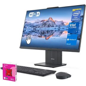 Lenovo 2025 IdeaCentre Copliot All-in-One Business Desktop, 27" QHD Touchscreen 100Hz, Intel Core i7-13620H, 64GB DDR5 RAM, 4TB SSD, Wi-Fi 6, Win 11 H, Grey, Bundle ADATA 512GB External SSD