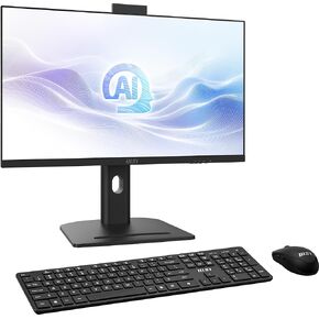 MSI Modern AM242TP AIO Desktop: 23.8" FHD, Intel Core 7-150U, 32GB Memory, 1TB M.2 NVMe SSD, Windows 11 Home: Black 1M-1093US