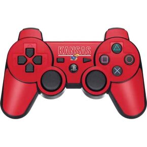Skinit Decal Gaming Skin Compatible with PS3 Dual Shock Wireless Controller - Officially Licensed College Kansas Jayhawks Established 1865 Design