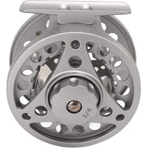 Fly Fishing Reel Full Metal with CNC Machined Aluminum Alloy Body Silver for Fishing Enthusiasts