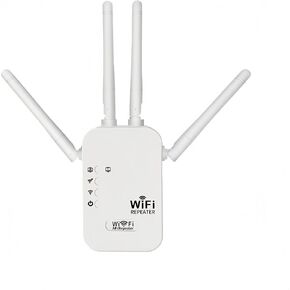 300M WiFi Extender, WiFi Booster, WiFi Extender Signal Booster for Home - Wide Coverage, Fast Speed with Ethernet Port （White）