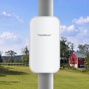 2025 Outdoor WiFi Extender,WiFi Booster,IP65 Weatherproof,Up to 1200Mbps Dual Band WiFi Repeater,AI Watchdog,Covers Up to Least 3440 Sq. ft and 30 Devices,Repeater&AP Mode