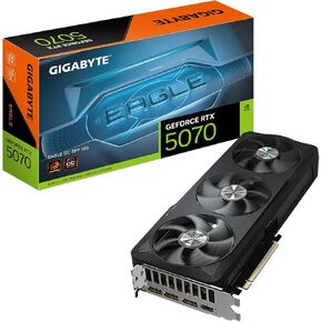 GIGABYTE GeForce RTX 5070 Eagle OC SFF 12G Graphics Card, 12GB 192-bit GDDR7, PCIe 5.0, WINDFORCE Cooling System, GV-N5070EAGLE OC-12GD Video Card