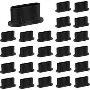 50 PCS USB-C Dust Plugs, Silicone USB-C Port Covers for iPhone, Android, Laptops & More, Anti-Dust & Moisture Protection Caps