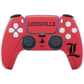 Skinit Decal Gaming Skin Compatible with PS5 Controller - Officially Licensed University of Louisville Cardinals Design
