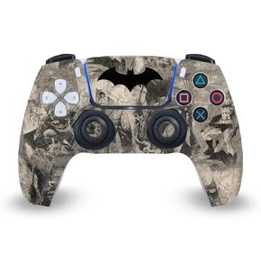 Head Case Designs Officially Licensed Batman DC Comics Hush Logos And Comic Book Vinyl Faceplate Sticker Gaming Skin Decal Cover Compatible With Sony PlayStation 5 PS5 DualSense Controller