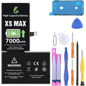 LL TRADER Battery for iPhone Xs Max 7000 mAh High Capacity Replacement Battery for iPhone Xs Max, (A1921、A2101、A2102、A2103、A2104) with Full Set Repair Tool Kit A1