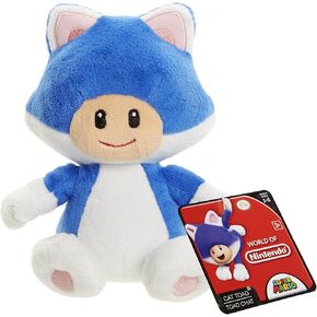 World of Nintendo 88795 Cat Toad Mario Bros U Plush