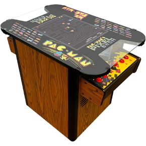 Pac-Man Pixel Bash Cocktail Arcade Game Machine مع الانتهاء من الخشب