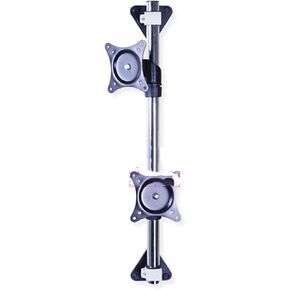 (700mm) 10-27inch Double Screen Wall Bracket Full Motion 100x100mm Tilt LCD Wall Mount Swivel Monitor Wall Bracket Shelf
