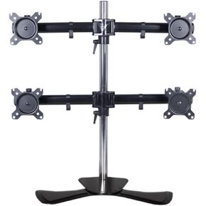Four Screen 27inch LCD Tv Table Mount Monitor Desk Three Support Led Bracket LCD Holder