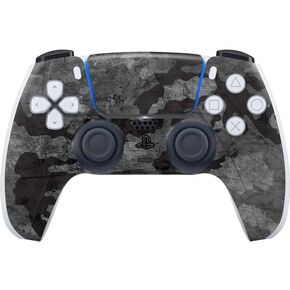 Skinit Decal Gaming Skin Compatible with PS5 Controller - Light Blue Street Camo Design
