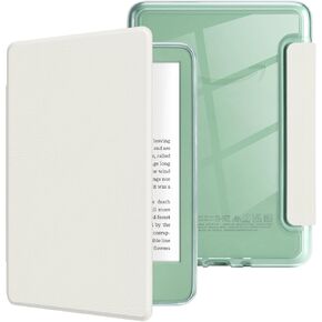 Morock Case for All-New Kindle (الجيل الحادي عشر ، 2024/2022 إصدار) ، جلد PU خفيف الوزن وغطاء أكريليك واضح ، حالة النوم/الاستيقاظ التلقائي للجيل الحادي عشر 2024/2022 ، وردي
