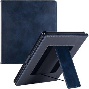 قضية Bozhuorui لـ Kindle Scribe | حامل قلم مدمج/حامل قابلة للطي وحزام يدوي | مع النوم/الاستيقاظ | كتاب نمط الورقة | Fegan Pu Leather Sleepcover Fit 10.2 "Amazon Scribe 2022/2024 (Sage Green)