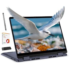 Dell Inspiron 14 2-in-1 Touchscreen Laptop Copilot+ PC, 14" FHD+ IPS Display, 16GB DDR5 RAM, 512GB SSD, AMD Ryzen 5 8640HS, Backlit Keyboard, Fingerprint, with Accessories, Win 11 Pro