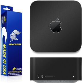 ArmorSuit MilitaryShield Matte Black Metallic Skin Vinyl Wrap for Apple Mac Studio