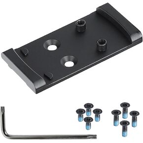 ohhunt Red Dot Mounting Plate Red Dot Adapter 7075 Aluminum Compatible with G17 19 22 23 34 35 41 45 47 49 MOS fits RD U1/RD U3,Holosun 407K/507K/EPS Carry/EPS/RomeoZero