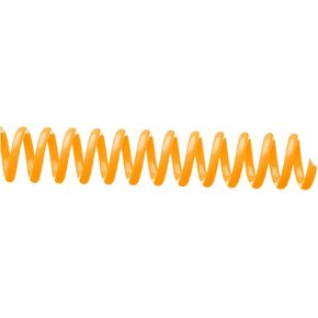 Spiral Binding Coils 7mm x 381mm (9/32 x 15-inch) 4:1 [pk of 100] Legal Size; Color: Neon Amber (PMS 137 C)